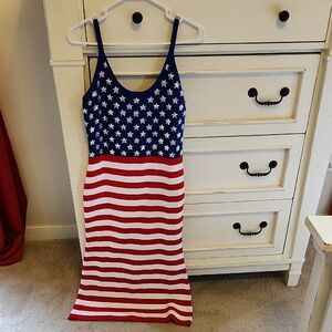 QUEEN OF SPARKLES American Flag Dress